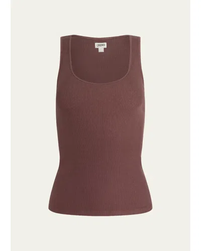 L'agence Adira Scoop-neck Tank Top In Cardamom