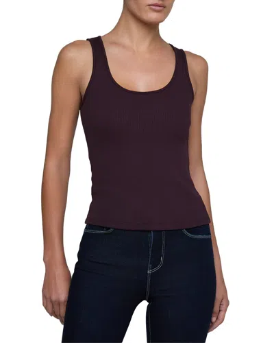 L'agence Adira Tank Top In Burgundy