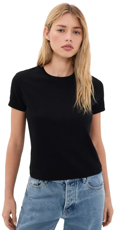 L'agence Aileen Crew Neck Tee Black