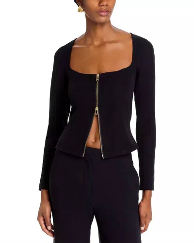 L'agence Ainslee Scoop Neck Top In Black