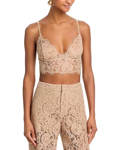 L'agence Aislin Lace Bralette Top In Neutral