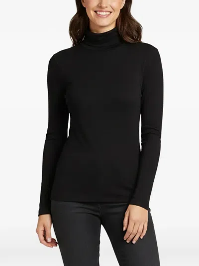 Pre-owned L'agence Aja Turtleneck Top In Black