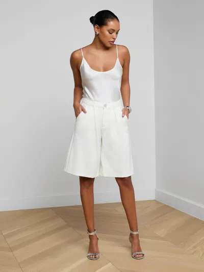 L'agence Akasha Bermuda Short In White