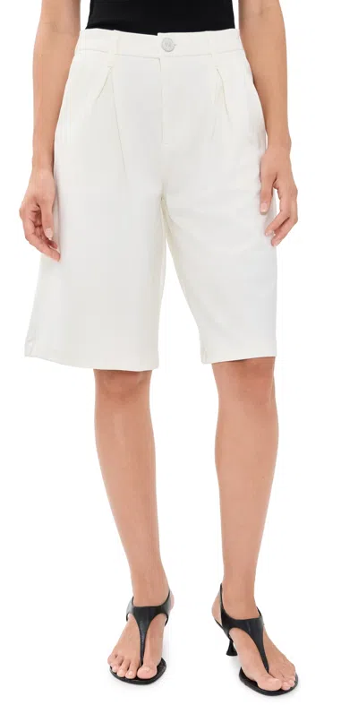 L'agence Akasha Bermuda Shorts Ivory In Multi