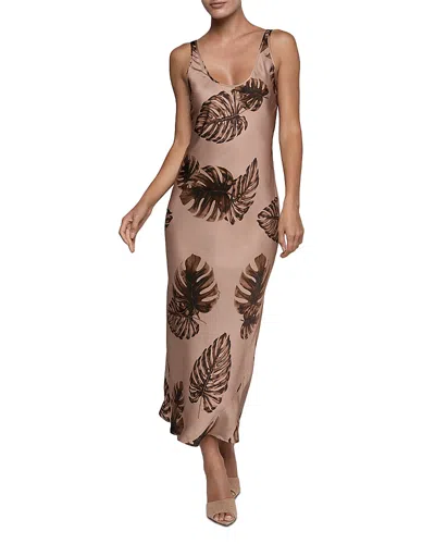 L'agence Akiya Tank Dress In Brown