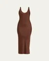 L'agence Akiya Tank Dress In Brown