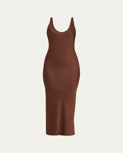 L'agence Akiya Tank Dress In Brown