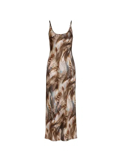 L'agence Akiya Tank Dress In Brown