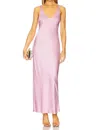 L'agence Akiya Tank Dress In Mauve Mist In Multi