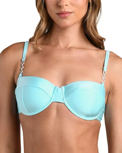 L'agence Alexandria Bandeau Bikini Top In Ice Blue