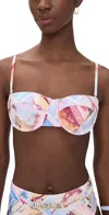 L'agence Alexandria Structured Bikini Top Multi In Multi