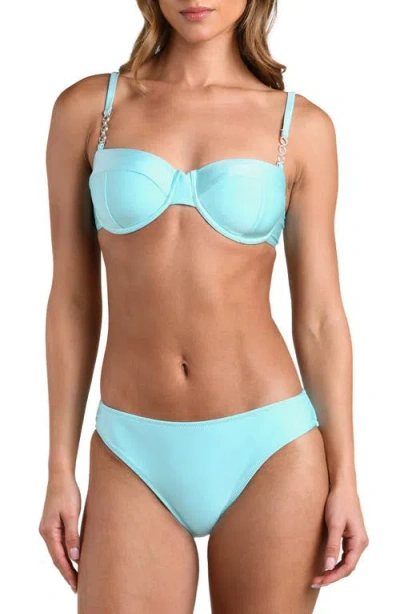 L'agence Alexandria Underwire Bikini Top In Blue
