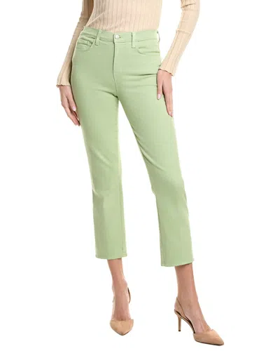 L'agence Alexia High-rise Crop Cigarette Jean In Green