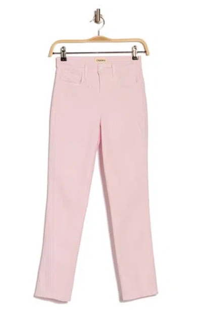 L'agence Alexia High Waist Crop Cigarette Jeans In Pink