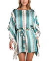 L'agence Alia Belted Tunic Swim Cover-up In Multi