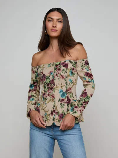 L'agence Alice Blazer Top In Multi