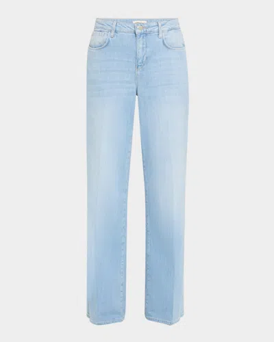 L'agence Alicent High-rise Sneaker Jeans In Blue