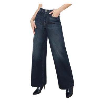 L'agence Alicent High-rise Wide-leg Jeans In Grainger In Blue