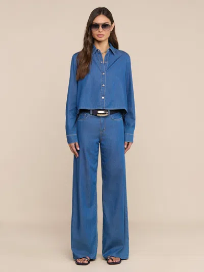 L'agence Alicent Wide-leg Jean In Blue