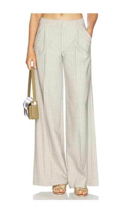 L'agence Allanah Mid Rise Trouser In Gray