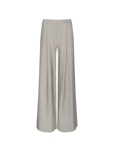 L'agence Allanah Pinstriped Trousers In Multi