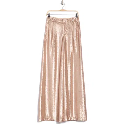 L'AGENCE L'AGENCE ALLANAH SEQUIN WIDE LEG PANTS