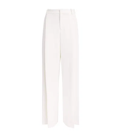 L'agence Allanah Wide-leg Trousers In White