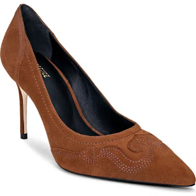 L'agence Amandine Pointed Toe Pump In Brown