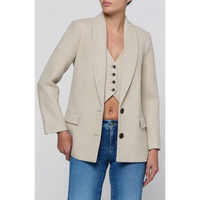 L'agence Amelie Tweed Blazer In White