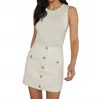 L'agence Amia Tank Top Bodysuit In Vintage White In White