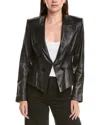 L'agence Andalusia Leather Blazer In Multi
