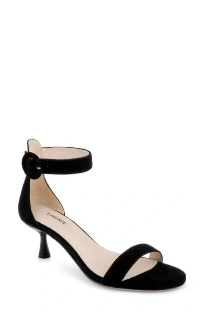 L'agence Andelle Ii Ankle Strap Sandal In Black