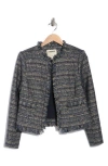 L'agence Angelina Tweed Jacket In Blue