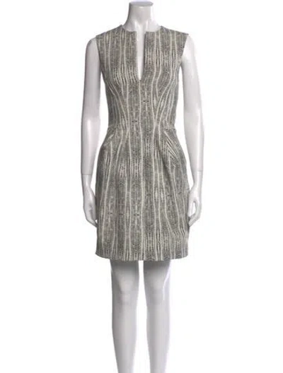 Pre-owned L'agence Angora Mini Dress In White