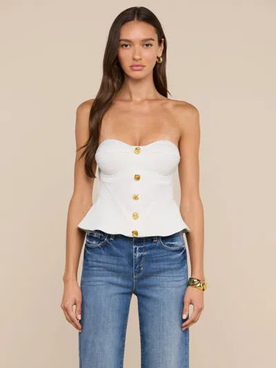 L'agence Anna Corset Top In White