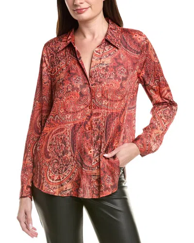 L'agence Argo Blouse In Burgundy
