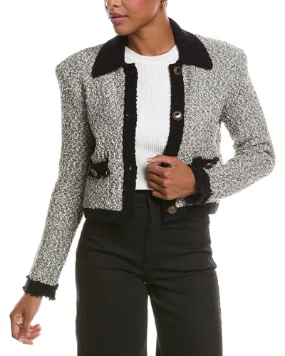 L'agence Arielle Collared Jacket In Black