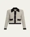 L'agence Arielle Collared Jacket In Gray