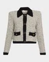 L'agence Arielle Collared Jacket In Gray