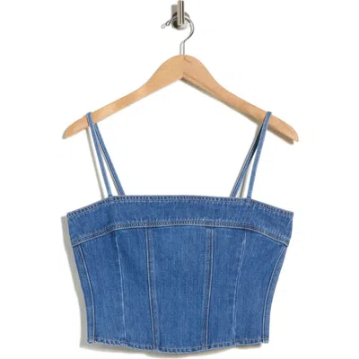 L'agence Arlin Seamed Midi Tank Top In Mephis In Blue