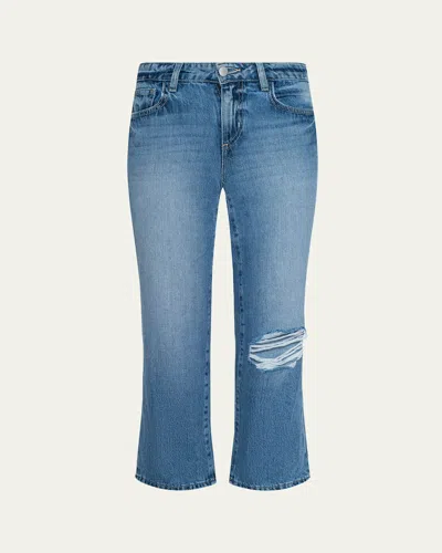 L'agence Armida Low-rise Slouchy-straight Jeans In Blue