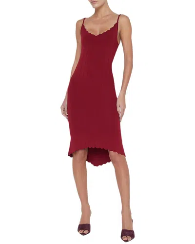 L'agence Asa Knit Dress In Red
