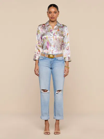 L'agence Ashby Low-rise Slouch Jean In Blue