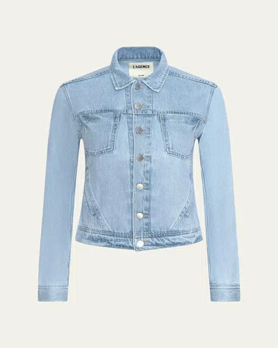 L'agence Ashby Slouch Straight-leg Jeans In Blue