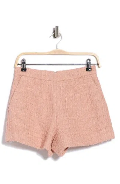 L'agence Ashton Tweed Shorts In Pink