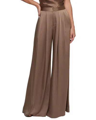 L'agence Aubrie Mid-rise Wide Lg Pant In Brown
