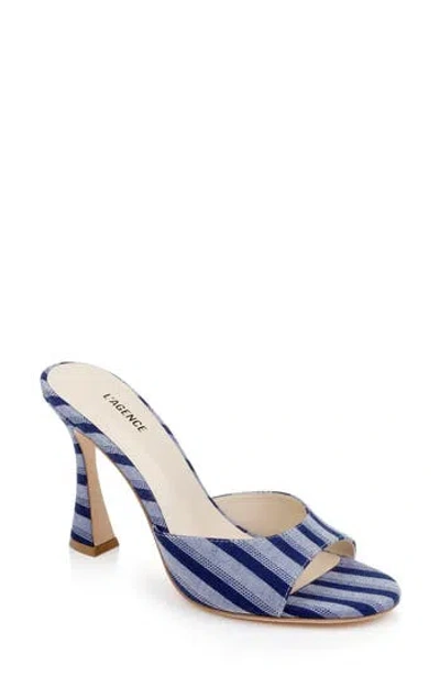 L'agence Avery Slide Sandal In Light Blue