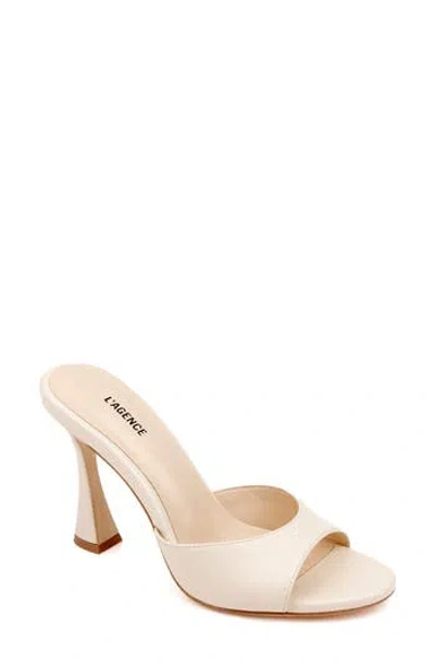 L'agence Avery Slide Sandal In Neutral