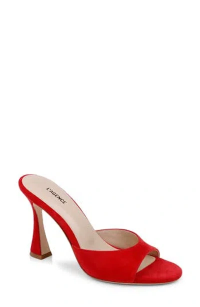 L'agence Avery Slide Sandal In Red