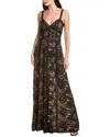 L'agence Avignon Lace Maxi Dress In Black